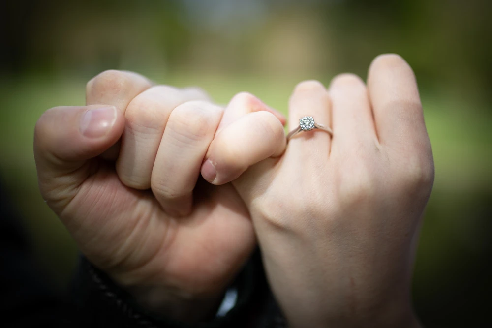 holding hands