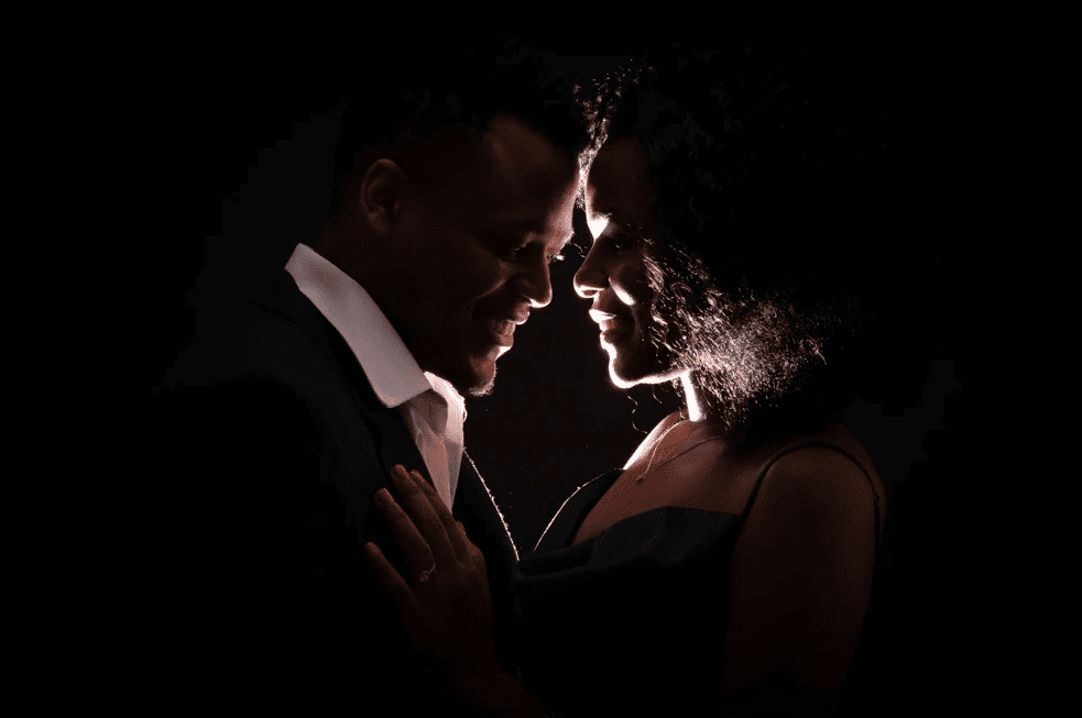 Couple portrait photography from a Birmingham couple shoot by a professional photographer.
