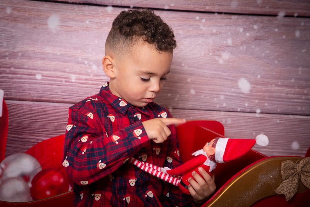 Family christmas shoot happiness