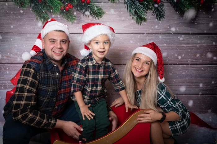 Family christmas shoot