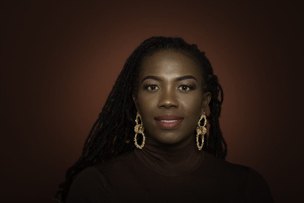 adult birthday studio headshot portrait in Birmingham