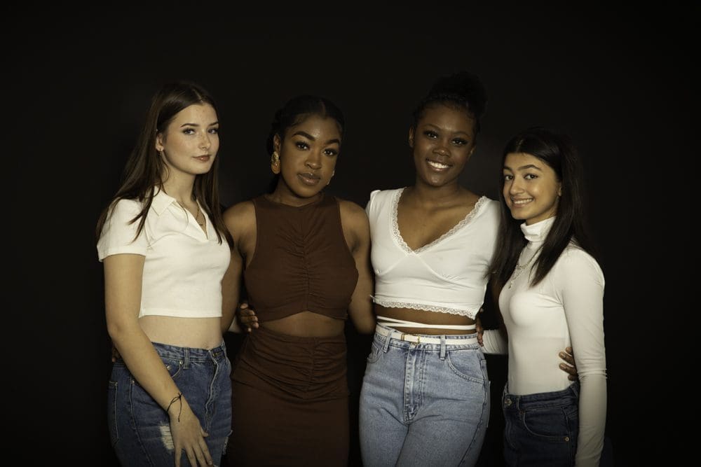 group adult birthday portrait in Birmingham photography studio